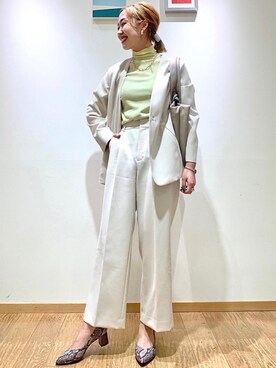 「遊び心のあるJacket Style」｜「アイテム（ジャケット/アウター）」を使った、市川（ichikawa）さん（レディース・158cm）の冬コーディネート