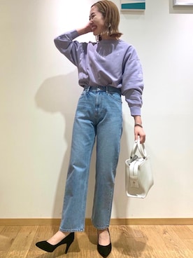 「green label relaxing（グリーンレーベルリラクシング）のアイテム（トレンチコート）」を使った、市川（ichikawa）さん（レディース・158cm）の冬コーディネート