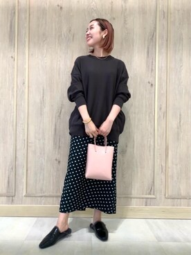 「green label relaxing（グリーンレーベルリラクシング）のFFC チェーン ショート ネックレス（ネックレス）」を使った、市川（ichikawa）さん（レディース・158cm）の夏コーディネート