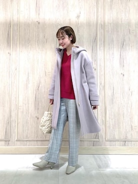「green label relaxing（グリーンレーベルリラクシング）のアイテム（その他アウター）」を使った、市川（ichikawa）さん（レディース・158cm）の冬コーディネート