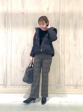 市川(ichikawa)さん(レディース・158cm)の冬コーディネート