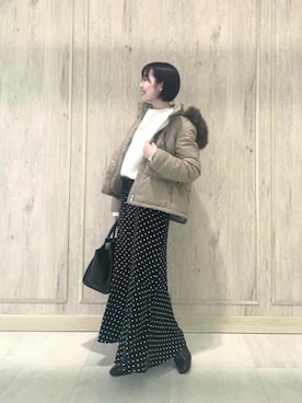 市川（ichikawa）さん（レディース・158cm）の冬コーディネート