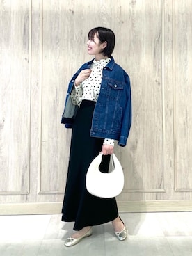 「でにむ」｜「アイテム（バレエシューズ）」を使った、市川（ichikawa）さん（レディース・158cm）の冬コーディネート