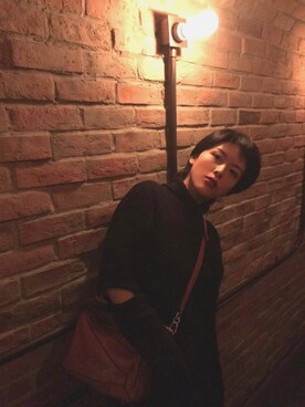 「PUBLIC SCHOOL（パブリックスクール）のアイテム」を使った、moeさん（レディース・168cm）の冬コーディネート