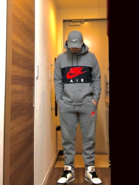 「アイテム（スウェットパンツ）」を使った、ino.shoさん（メンズ・173cm・20代）の春コーディネート