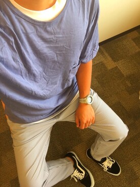 「PRO TREK(プロトレック)のアイテム」を使った、nkさん(メンズ・173cm)の夏コーディネート