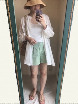 「海スタイル」｜yuyuyuさん（レディース・157cm）の夏コーディネート