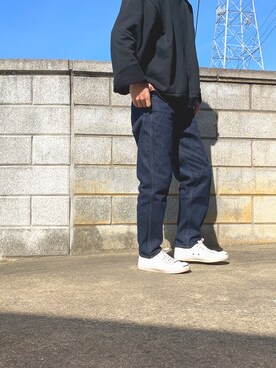 「CONVERSE（コンバース）のCONVERSE コンバース ジャック パーセル / JACK PURCEL（スニーカー）」を使った、聖闘士れいちぇるさん（メンズ・172cm）の春コーディネート