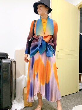 「A.L.C.（エーエルシー）のアイテム」を使った、Meredith N KING寜謐謐さん（レディース・168cm）の夏コーディネート