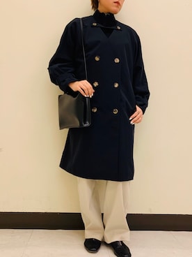 「TATRAS」｜「アイテム（バッグ）」を使った、amiさん（レディース・160cm）の冬コーディネート