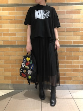 「bajra（バジュラ）のアイテム」を使った、amiさん（レディース・160cm）の春コーディネート