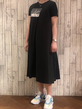 「ビーセカンド(B'2nd)」｜「アイテム（ワンピース/ドレス）」を使った、amiさん（レディース・160cm）の夏コーディネート