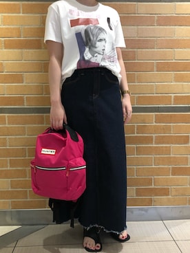 「ビーセカンド(B'2nd)」｜「アイテム（Tシャツ/カットソー）」を使った、amiさん（レディース・160cm）の夏コーディネート