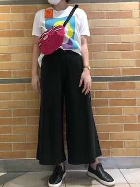 「ビーセカンド(B'2nd)」｜「アイテム（ショルダーバッグ）」を使った、amiさん（レディース・160cm）の夏コーディネート