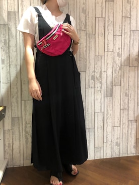 「ビーセカンド(B'2nd)」｜「アイテム（ワンピース/ドレス）」を使った、amiさん（レディース・160cm）の夏コーディネート