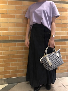 「ビーセカンド(B'2nd)」｜「アイテム（ショルダーバッグ）」を使った、amiさん（レディース・160cm）の夏コーディネート