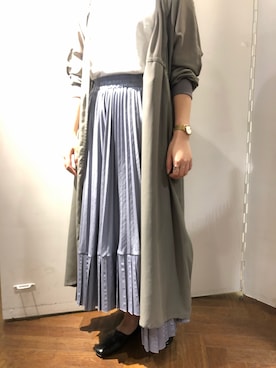 「ビーセカンド(B'2nd)」｜「アイテム（カーディガン/ボレロ）」を使った、amiさん（レディース・160cm）の夏コーディネート