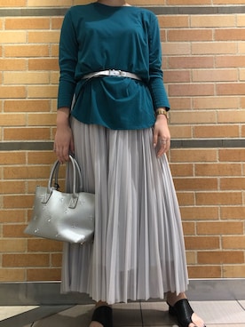 「ビーセカンド(B'2nd)」｜「アイテム（ショルダーバッグ）」を使った、amiさん（レディース・160cm）の夏コーディネート