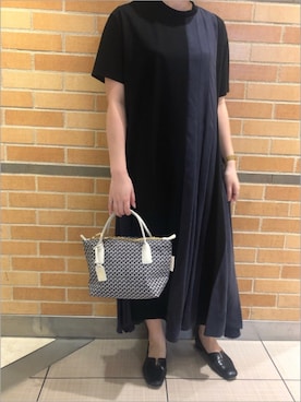「ビーセカンド(B'2nd)」｜「アイテム（ワンピース/ドレス）」を使った、amiさん（レディース・160cm）の夏コーディネート