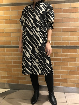 「柄シャツコーデ」｜amiさん（レディース・160cm）の夏コーディネート