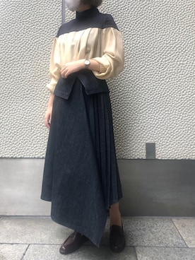 「ビーセカンド(B'2nd)」｜amiさん（レディース・160cm）の秋コーディネート