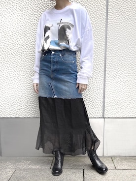 「ビーセカンド(B'2nd)」｜「アイテム（ブーツ）」を使った、amiさん（レディース・160cm）の秋コーディネート
