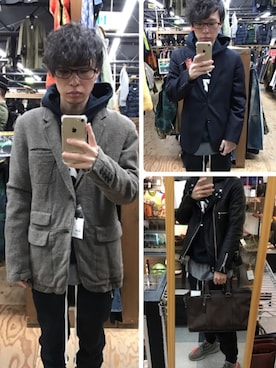 「uu」｜「アイテム（ジャケット/アウター）」を使った、Tomo SOMAさん（メンズ・170cm）の冬コーディネート