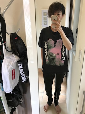 「sonic youth（ソニックユース）のアイテム」を使った、Tomo SOMAさん（メンズ・170cm）の秋コーディネート