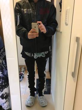 「NIRVANA」｜「アイテム（ジャケット/アウター）」を使った、Tomo SOMAさん（メンズ・170cm）の冬コーディネート
