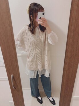 uichan❁⃘*.ﾟさん（レディース・162cm）の春コーディネート