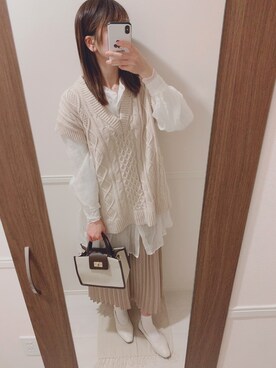 uichan❁⃘*.ﾟさん（レディース・162cm）の春コーディネート