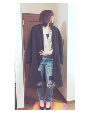 Sakuさん（レディース・163cm）の冬コーディネート