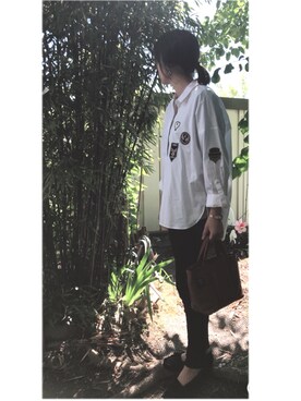 「DELFONICS（デルフォニックス）のアイテム」を使った、Sakuさん（レディース・163cm）の春コーディネート