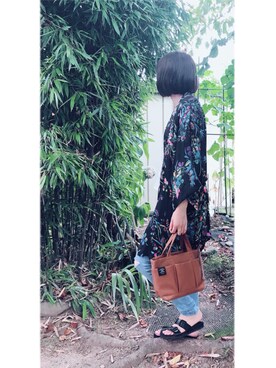 「DELFONICS（デルフォニックス）のアイテム」を使った、Sakuさん（レディース・163cm）の夏コーディネート