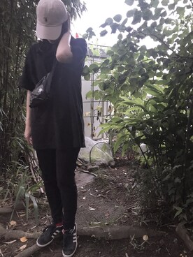 「THE NORTH FACE（ザノースフェイス）のパーテックス キャニスター エム ショルダーバッグ Pertex(R) Canister M NM91904（ショルダーバッグ）」を使った、Sakuさん（レディース・163cm）の夏コーディネート