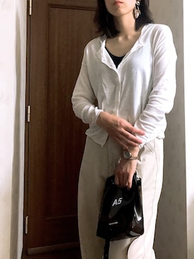 「MEDE19F（メデジュウキュウ）のアイテム（アクセサリー）」を使った、Sakuさん（レディース・163cm）の春コーディネート