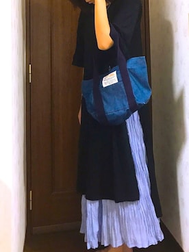 「BED&BREAKFAST（ベットアンドブレックファスト）のアイテム」を使った、Sakuさん（レディース・163cm）の夏コーディネート