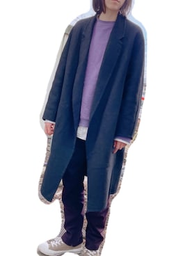 「MEDE19F（メデジュウキュウ）のアイテム（スウェット）」を使った、Sakuさん（レディース・164cm）の冬コーディネート