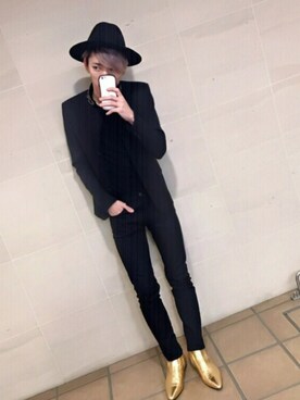 「Saint Laurent」｜「アイテム（その他）」を使った、sssさん（メンズ・173cm）の秋コーディネート