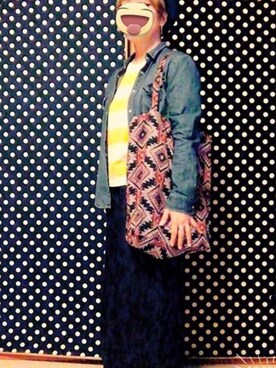 「SMELLY（スメリー）のアイテム（ピアス（両耳用））」を使った、ねこ ぱんちさん（レディース・160cm）の夏コーディネート