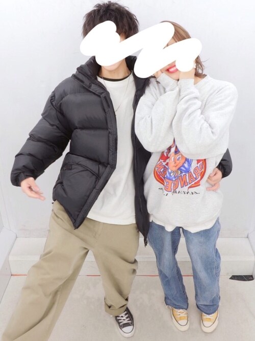 むんちゃん Columbiaのダウンジャケット コートを使ったコーディネート Wear