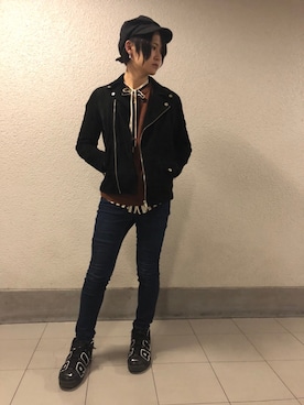 「LiSS（リス）のアイテム（ジャケット/アウター）」を使った、おださんさん（メンズ・168cm）の秋コーディネート