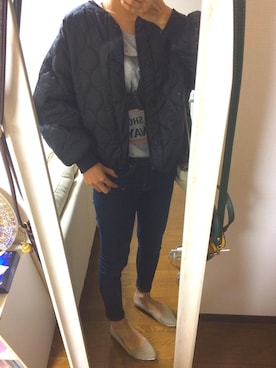 「アイテム（ブルゾン）」を使った、nakoさん（レディース・168cm・30代）の秋コーディネート