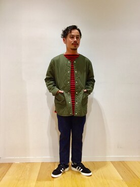 「orslow」｜「アイテム（その他アウター）」を使った、kogarasuさん（メンズ・160cm）の秋コーディネート