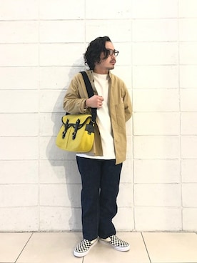 「orcival」｜「アイテム（カバーオール）」を使った、kogarasuさん（メンズ・160cm）の冬コーディネート