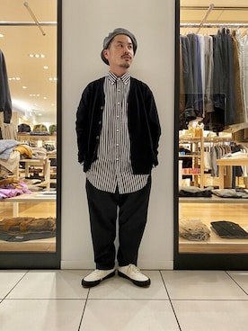「SUPERGA（スペルガ）のアイテム」を使った、kogarasuさん（メンズ・160cm）の秋コーディネート