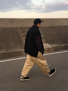 「THEE（シー）のアイテム（ジャケット/アウター）」を使った、Fluffyさん（メンズ・171cm）の冬コーディネート