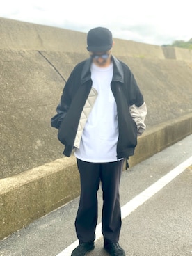 「O（オー）のアイテム（パンツ）」を使った、Fluffyさん（メンズ・171cm）の秋コーディネート