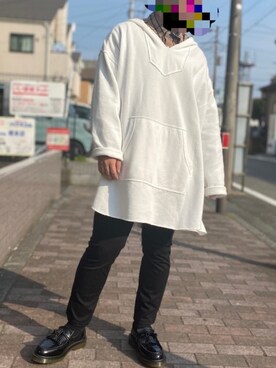 「GU（ジーユー）の（GU）スキニーフィットジーンズ（MEN ⁄ ジーンズ）」を使った、のぼるさん（メンズ・155cm）の春コーディネート