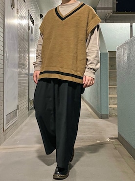 「アイテム（Tシャツ/カットソー）」を使った、のぼるさん（メンズ・155cm・10代）の秋コーディネート